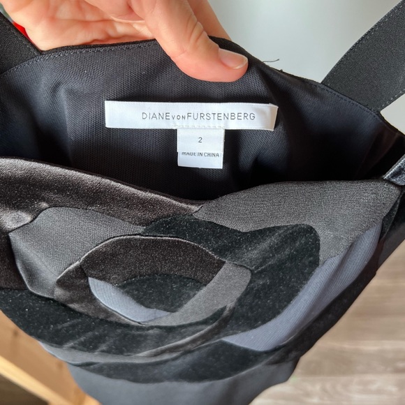 Diane Von Furstenberg Black Size 2 Cocktail Dress - Picture 5 of 7